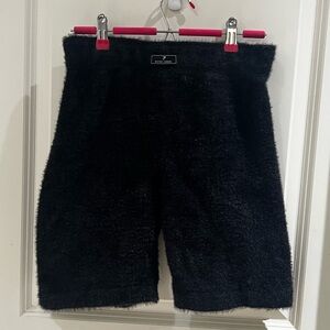 Gymshark x Whitney Simmons Black fuzzy Bike Shorts